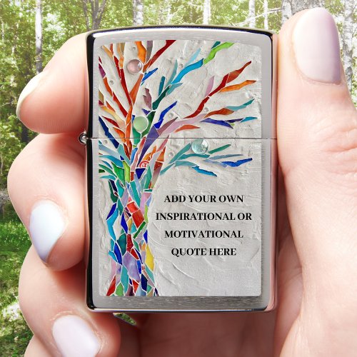 Create Your Own Inspirational Motivational Tree Zippo Lighter