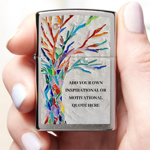 Create Your Own Inspirational Motivational Tree Zippo Lighter