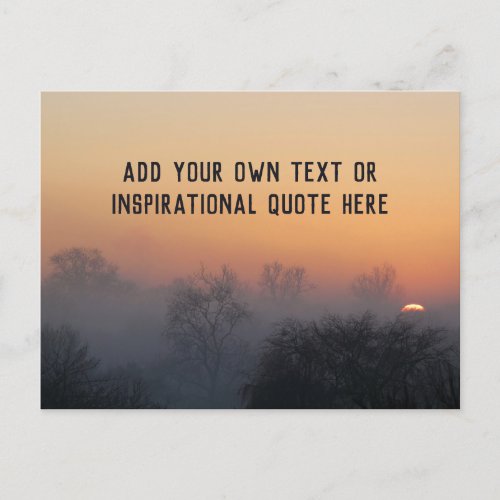 Create your own inspirational or uplifting quote _ postcard