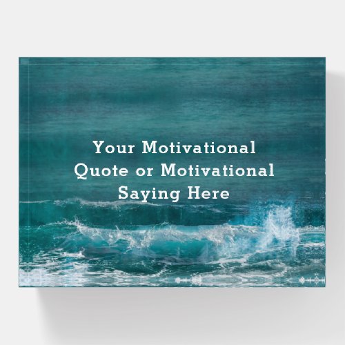 Create Your Own Inspirational Quote Beach Paperwei Paperweight