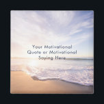 Create Your Own Inspirational Quote Beach Photo Magnet<br><div class="desc">Create Your Own Inspirational Quote Beach Photo Magnet. Create Your Own Quote Magnet – Beach Background | Personalized Inspiration Design your own daily dose of motivation with this customizable “Create Your Own Quote” magnet featuring a calming beach background. Add your favorite inspirational quote, Bible verse, affirmation, song lyric, or personal...</div>