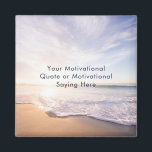 Create Your Own Inspirational Quote Beach Photo Magnet<br><div class="desc">Create Your Own Inspirational Quote Beach Photo Magnet. Create Your Own Quote Magnet – Beach Background | Personalized Inspiration Design your own daily dose of motivation with this customizable “Create Your Own Quote” magnet featuring a calming beach background. Add your favorite inspirational quote, Bible verse, affirmation, song lyric, or personal...</div>