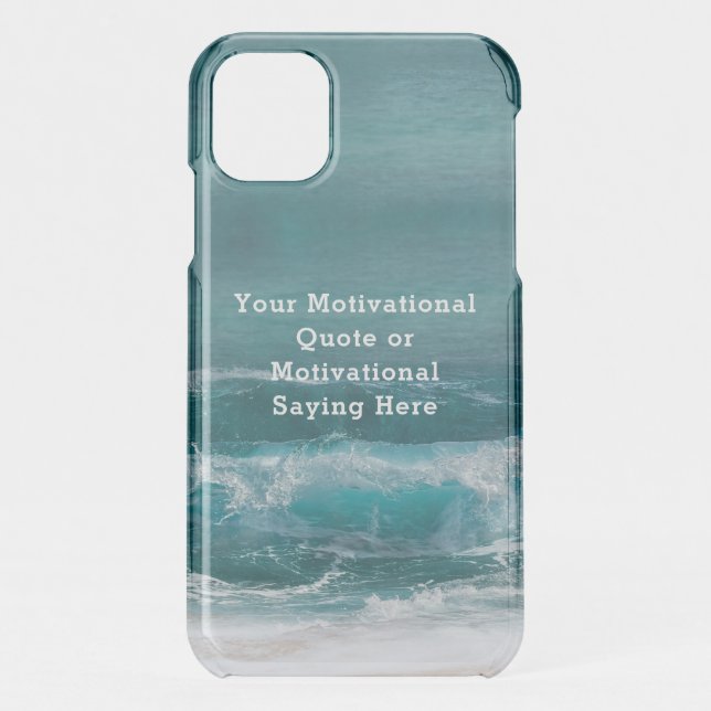 Create Your Own Inspirational Quote DIY Uncommon i iPhone Case (Back)