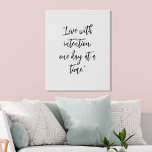 Create Your Own Inspirational Quote Faux Canvas Print<br><div class="desc">Create your own personalized wall art with your favorite inspirational quote or positive words. Features elegant script calligraphy to bring an uplifting mood to your space.</div>