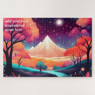 create your own inspirational quote,landscape jigsaw puzzle