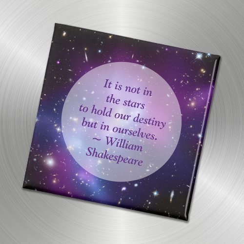 Create Your Own Inspirational Quote Purple Cosmic Magnet