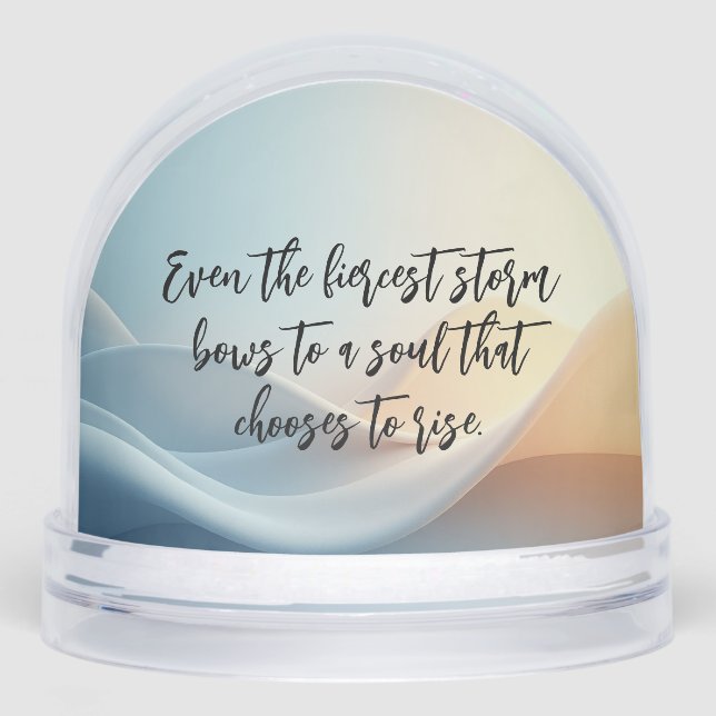 Create Your Own Inspirational Quote Snow Globes Snow Globe (Front)