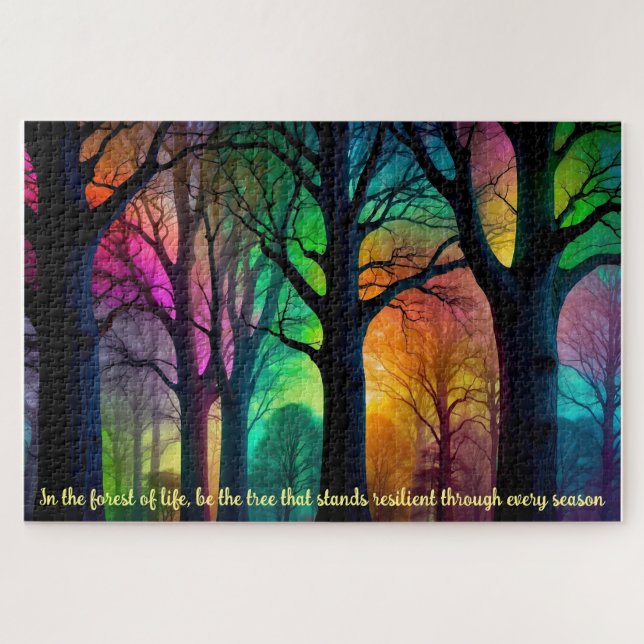create your own inspirational quote,tree of life jigsaw puzzle (Horizontal)