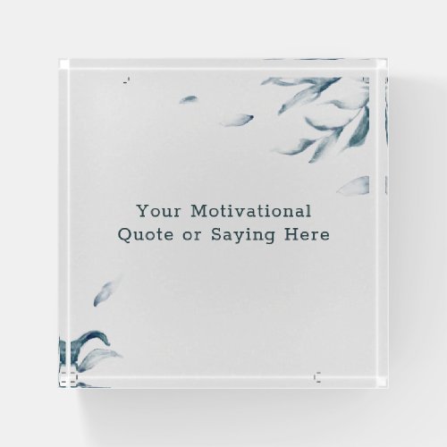 Create Your Own Inspirational Quote Watercolor Paperweight