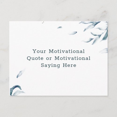 Create Your Own Inspirational Quote Watercolor Pos Postcard