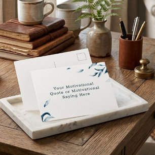 Create Your Own Inspirational Quote Watercolor Pos Postcard