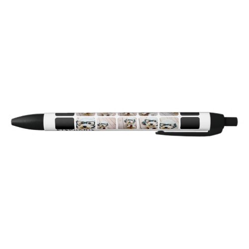 Create Your Own Instagram 10 Photo Collage black Black Ink Pen