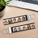 Create Your Own Instagram 10 Photo Collage Wrist Keychain<br><div class="desc">Use up to 10 square or selfie phone photos to create a unique and personal gift. Or you can keep the hipster puppy and make a trendy keepsake. If you need to adjust the pictures,  click on the customize tool to make changes.</div>