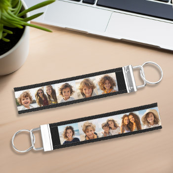 Create Your Own Instagram 10 Photo Collage Wrist Keychain by MarshEnterprises at Zazzle
