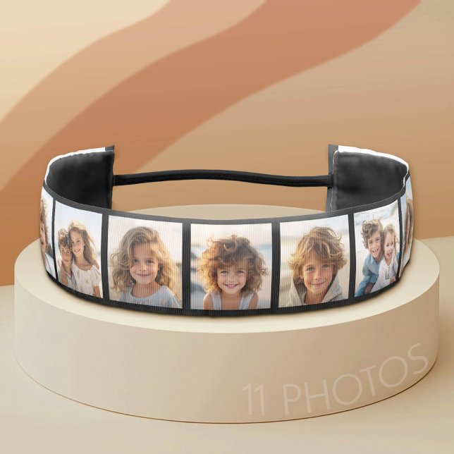 Create Your Own Instagram 11 Photo Collage Athletic Headband (Custom Photo Headband)