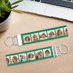 Create Your Own Instagram 11 Photo Collage Wrist Keychain<br><div class="desc">Use up to 11 square or selfie phone photos to create a unique and personal gift. Or you can keep the hipster puppy and make a trendy keepsake. If you need to adjust the pictures,  click on the customize tool to make changes.</div>