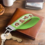 Create Your Own Instagram 11 Photo Collage Wrist Keychain<br><div class="desc">Use up to 11 square or selfie phone photos to create a unique and personal gift. Or you can keep the hipster puppy and make a trendy keepsake. If you need to adjust the pictures,  click on the customize tool to make changes.</div>