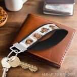 Create Your Own Instagram 11 Photo Collage Wrist Keychain<br><div class="desc">Use up to 11 square or selfie phone photos to create a unique and personal gift. Or you can keep the hipster puppy and make a trendy keepsake. If you need to adjust the pictures,  click on the customize tool to make changes.</div>