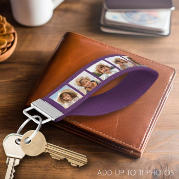 Create Your Own Instagram 11 Photo Collage Wrist Keychain by MarshEnterprises at Zazzle
