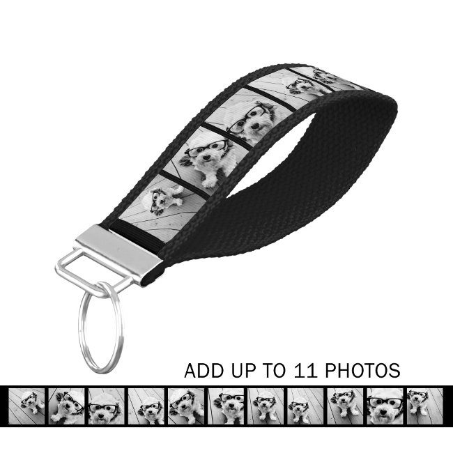 Create Your Own Instagram 11 Photo Collage Wrist Keychain