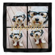 Create Your Own Instagram 4 Photo Collage Bandana Create Your Own Instagram 4 Photo Collage Bandana