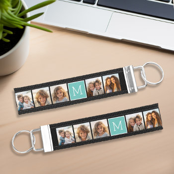 Create Your Own Instagram 5 Photo Collage Wrist Keychain by MarshEnterprises at Zazzle