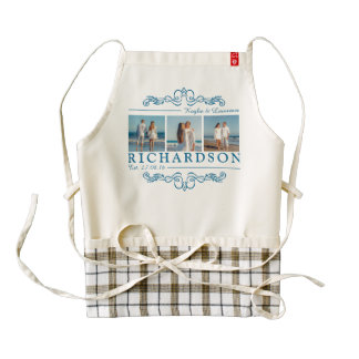 Create Your Own Instagram Beach Wedding Monogram Zazzle HEART Apron