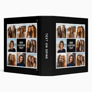 Create Your Own Instagram Collage Custom Monogram 3 Ring Binder