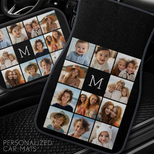 Create Your Own Instagram Collage Custom Monogram Car Floor Mat