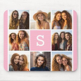 Create Your Own Instagram Collage Custom Monogram Mouse Pad