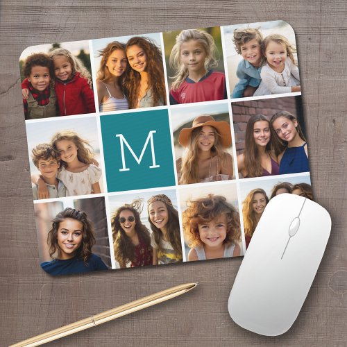 Create Your Own Instagram Collage Custom Monogram Mouse Pad