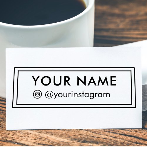 Create Your Own Instagram Contact  Custom Name Self_inking Stamp