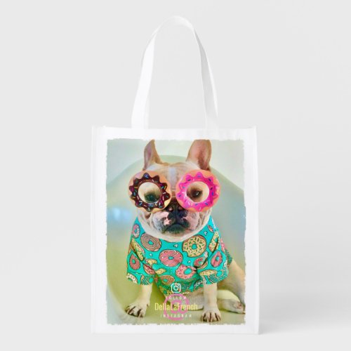 Create Your Own Instagram Photo and Text Follow Me Grocery Bag