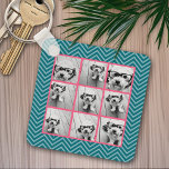 Create Your Own Instagram Photo Collage 9 photos Keychain<br><div class="desc">Use your photos without frames to create your own piece of art! Add your favorite pictures and snapshots to this strip for a fun memory keeper. An artistic way to display your best photo sharing pics.</div>