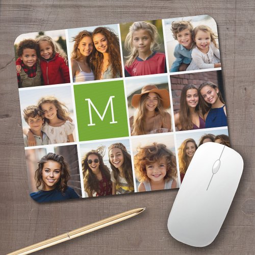 Create Your Own Instagram Photo Collage Lime Mouse Pad