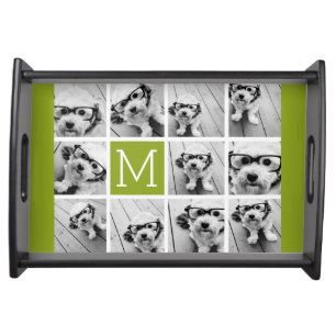 Create Your Own Instagram Photo Collage Lime Serving Tray