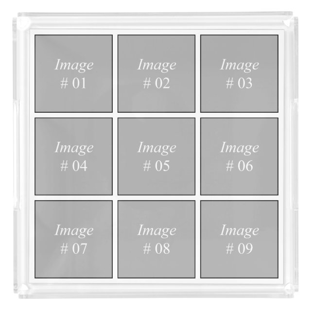 Create your own Instagram photo collection Acrylic Tray (Front)