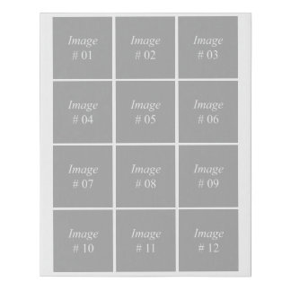 Create your own Instagram photo collection Faux Canvas Print