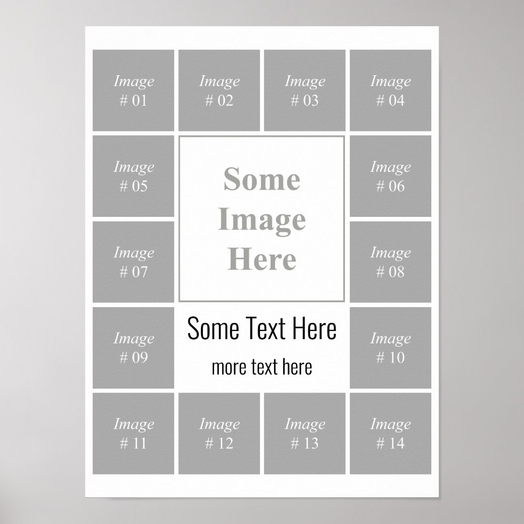 Create Your Own Instagram Photo Collection Poster Zazzle