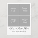 Create Your Own Instagram Photo Collection &amp; Text Postcard at Zazzle