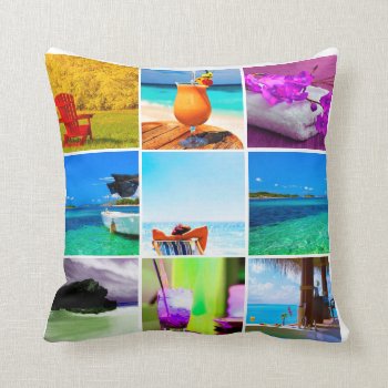 Create Your Own Instagram Pillow by HappyThoughtsShop at Zazzle