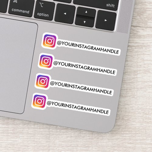 Create Your Own Instagram Social Media Handle Name Sticker