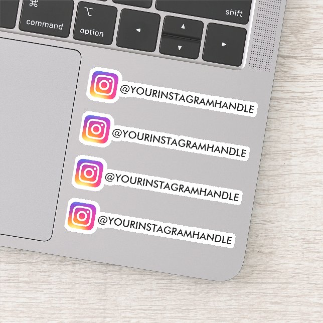 Create Your Own Instagram Social Media Handle Name Sticker