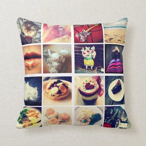 Create Your Own Instagram Throw Pillow