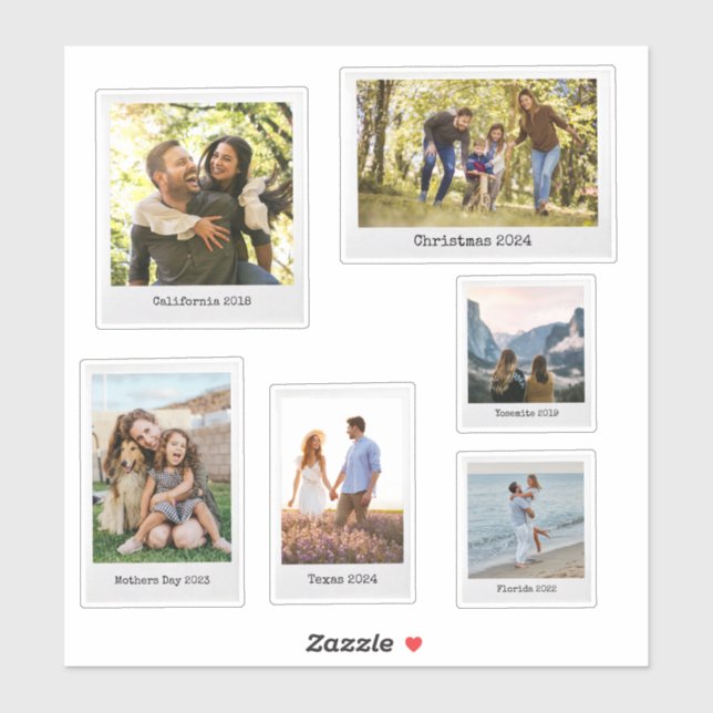 Create Your Own Instant Film Photo Sticker (Sheet)