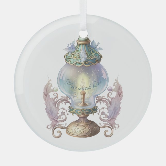Create Your Own Intricate Fairy Lamp Glass Ornament (Front)