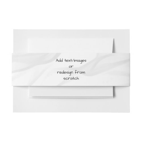 Create Your Own Invitation Belly Band