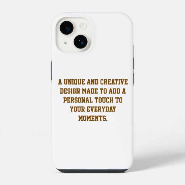 Create Your Own iPhone 14 Tough Case (Back)