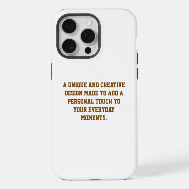 Create Your Own iPhone 15 Pro Max Tough Case (Back)