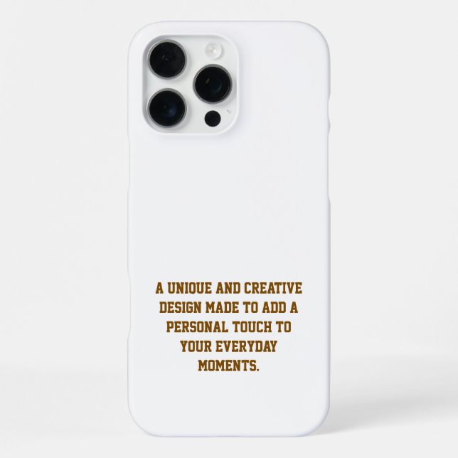 Create Your Own iPhone 16 Pro Max Slim Case (Back)
